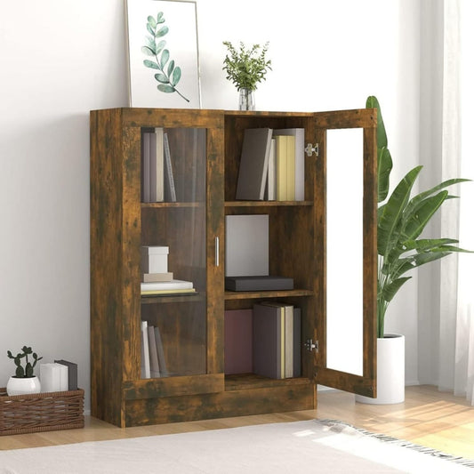 Vitrine marron, contemporain, rangement multifonction