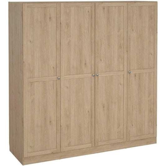 Armoire contemporaine en chene et panneau de particules