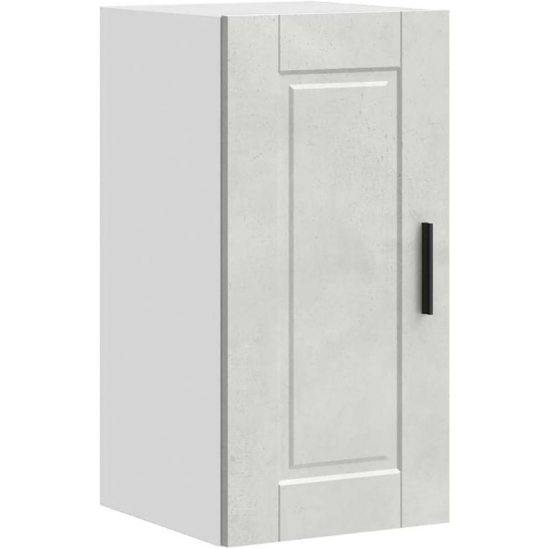 30 x 31 x 60 cm, rangement haut gris clair en bois