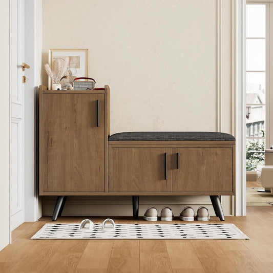 Armoire a chaussures gris touche decorative