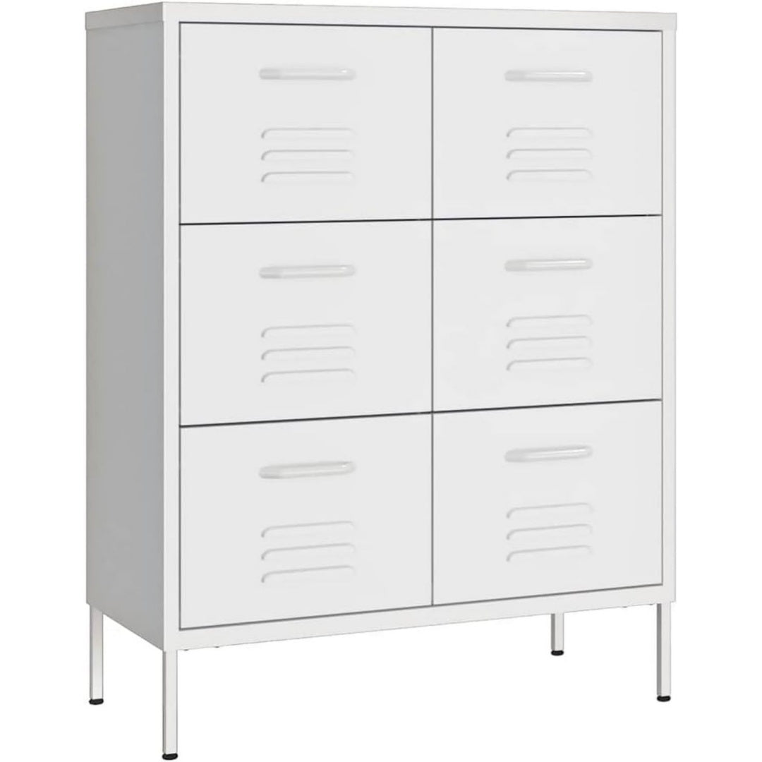 Commode avec rangement gris clair