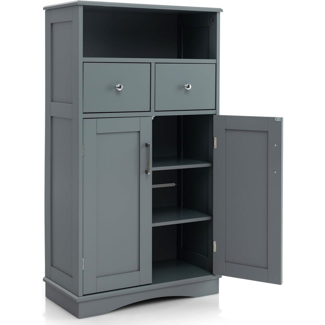 Bleue colonne de rangement esprit rustique 60 x 30 x 107, 5CM