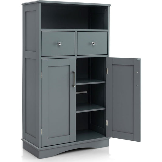 Bleue colonne de rangement esprit rustique 60 x 30 x 107, 5CM