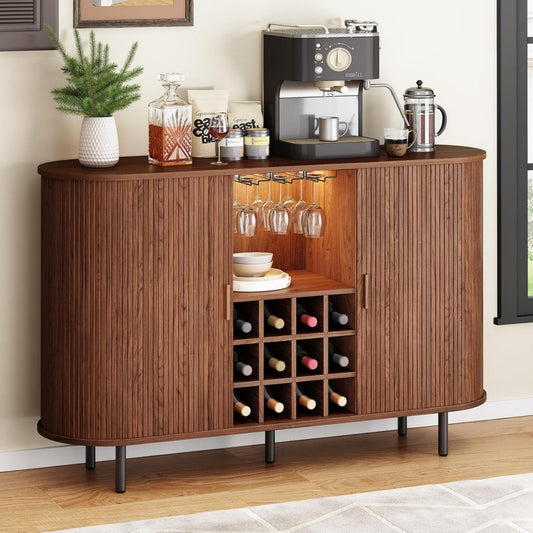 Buffet pour le salon marron contemporain
