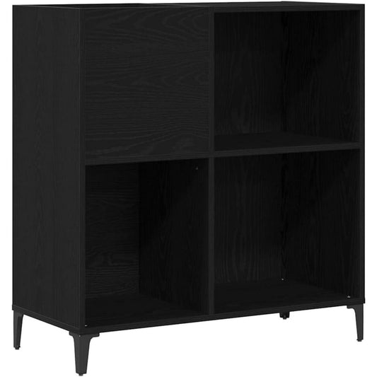 Armoire mobilier noir en bois contemporaine