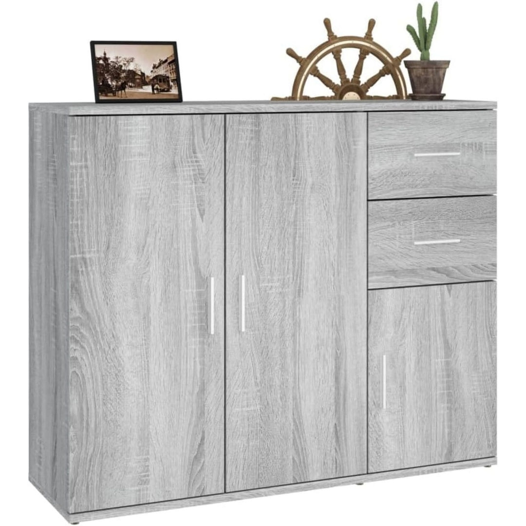 Enfilade gris 91 cm, de finition soignee