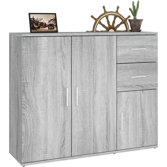 Enfilade gris 91 cm, de finition soignee