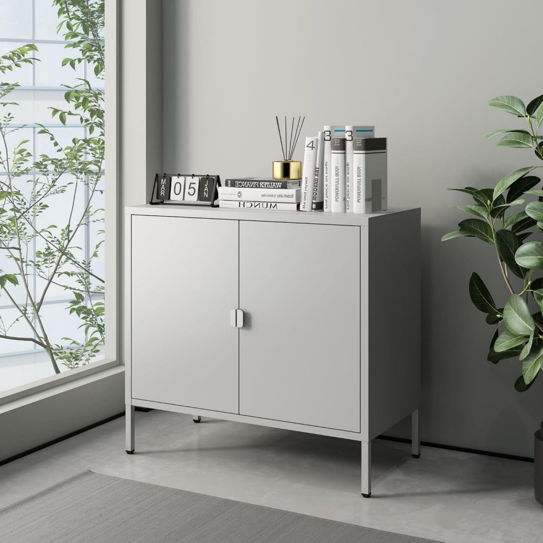 Placard gris 80 cm, de rangement malin