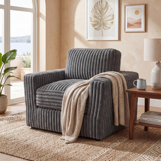 Marron canape en tissu style vintage avec 80 x 90 x 80 cm