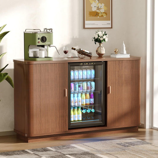 Plus de rangement, etagere a vin marron en verre