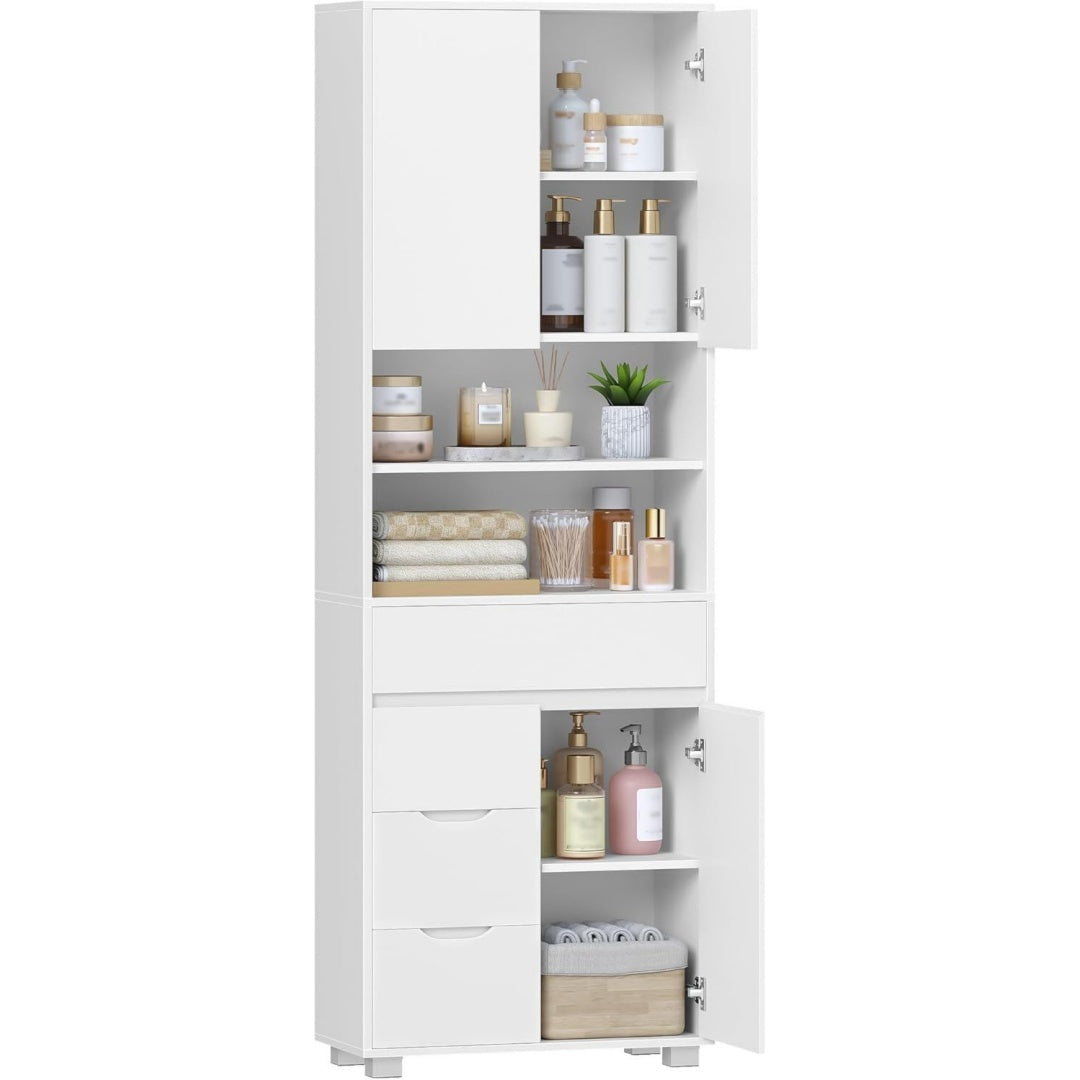 Meuble colonne gris clair 60 cm, de bon rapport qualite-prix