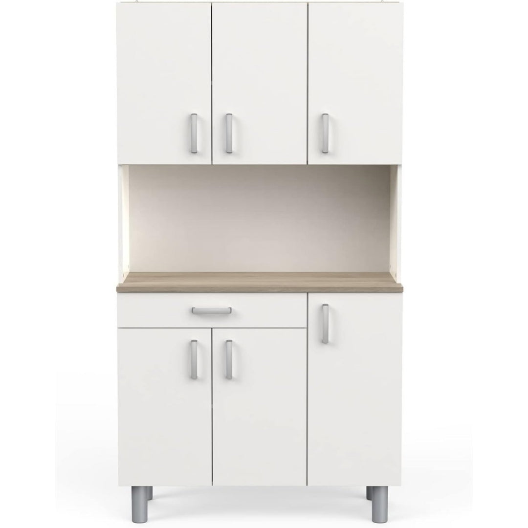 Buffet avec 1 tiroir gris clair 100.8 x 185.5 x 42.3 cm