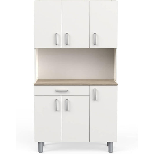 Buffet avec 1 tiroir gris clair 100.8 x 185.5 x 42.3 cm