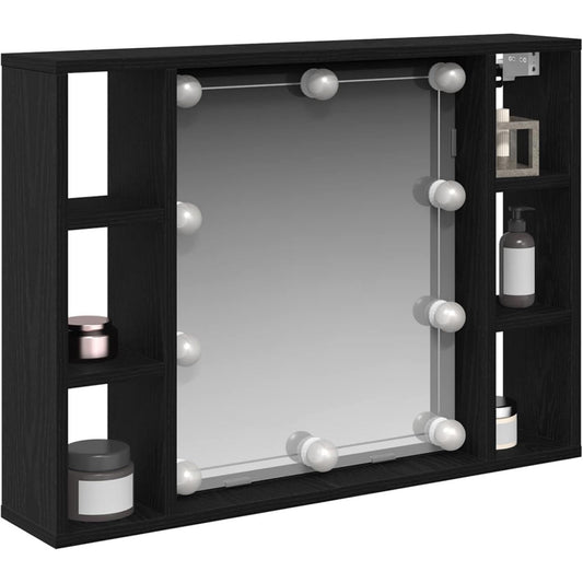 Armoire lumineuse noir avec eclairage LED