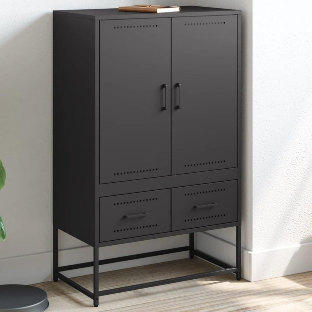 Buffet gris fonce en acier de qualite