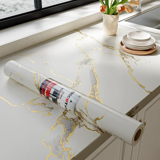 Style, papier adhesif gris en panneau de particules style moderne