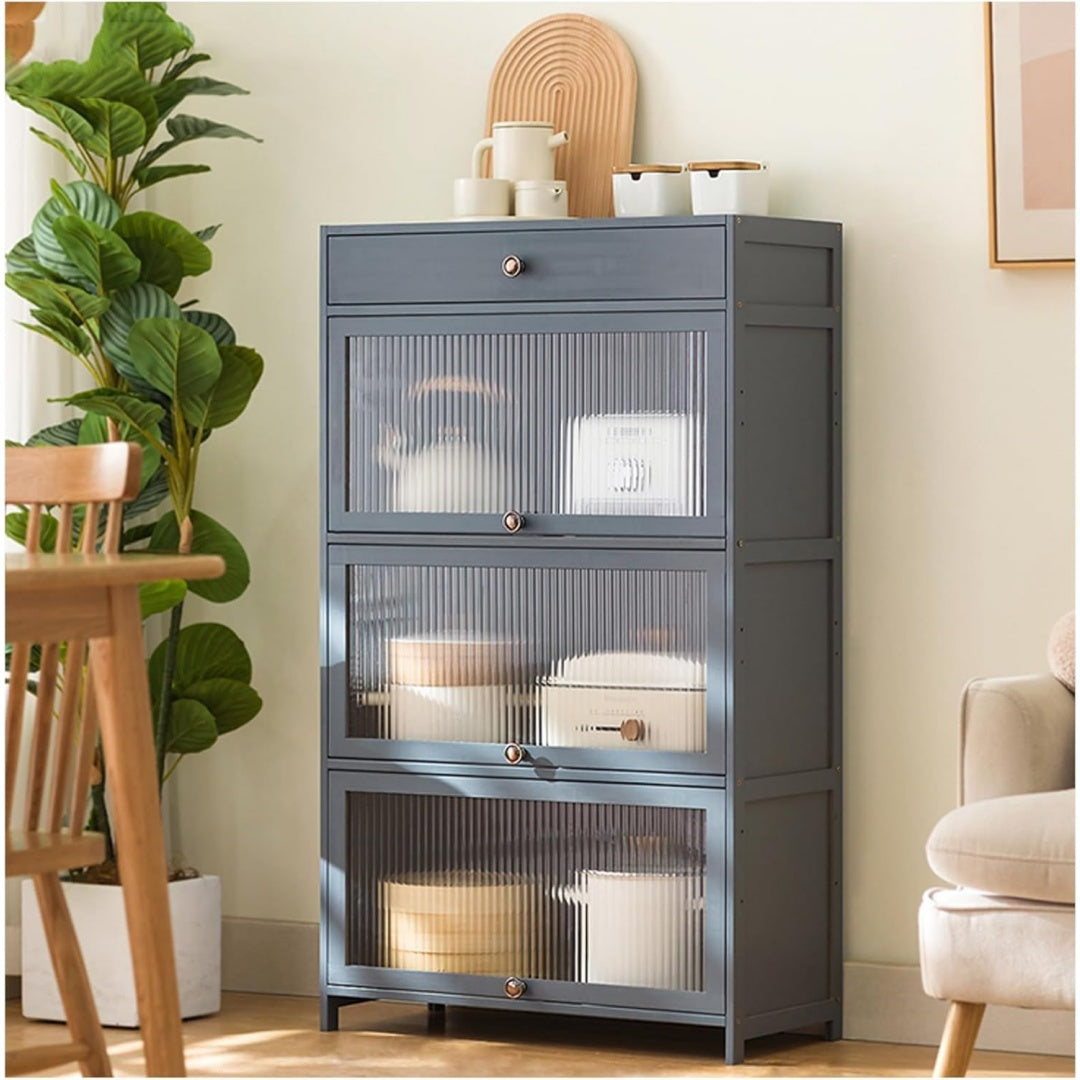 Modele, bahut beige en bois 1 tiroir